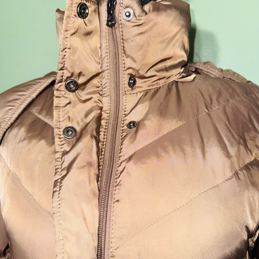 Kenneth Cole Reaction  Women's Quilted Puffer Coat - Brown - Picture 8 of 11